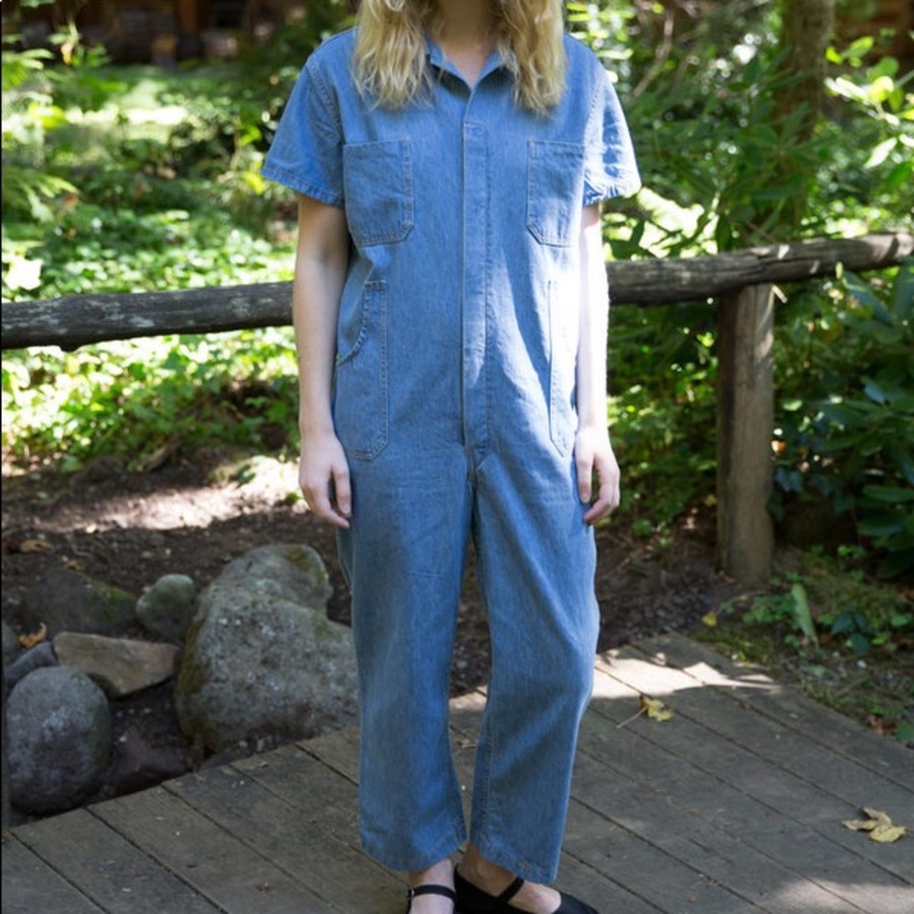 Caron Callahan Crawford Jumpsuit in Blue Denim